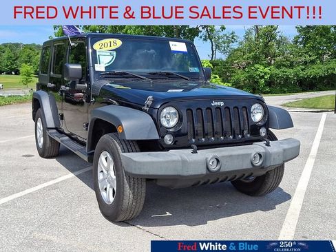 Used 2018 Jeep Wrangler Unlimited Sport AWD/4WD image 2