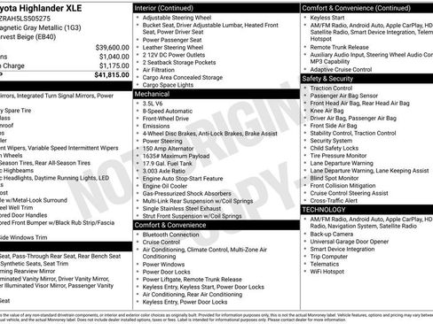 Used 2020 Toyota Highlander XLE image 31