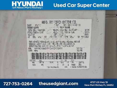 Used 2012 Ford Escape XLT FWD image 33