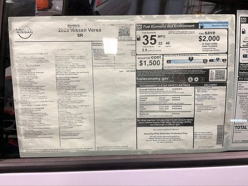 New 2025 Nissan Versa SR image 13