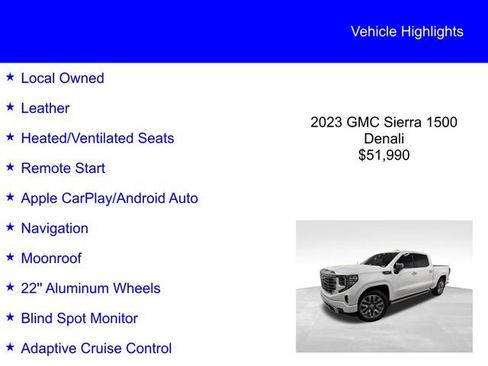 Used 2023 GMC Sierra 1500 Denali AWD/4WD image 2