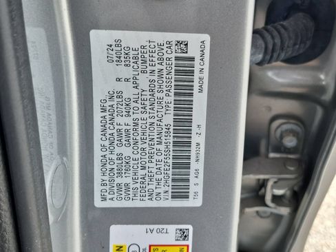 Certified 2025 Honda Civic Sport image 21