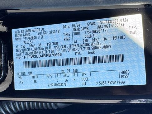 Used 2024 Ford F150 XLT w/ Equipment Group 302A MID AWD/4WD image 48