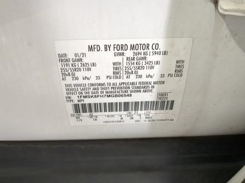 Used 2021 Ford Explorer Limited AWD/4WD image 15