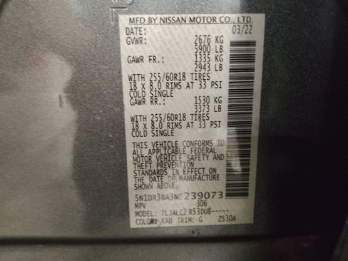 Used 2022 Nissan Pathfinder SV FWD image 33