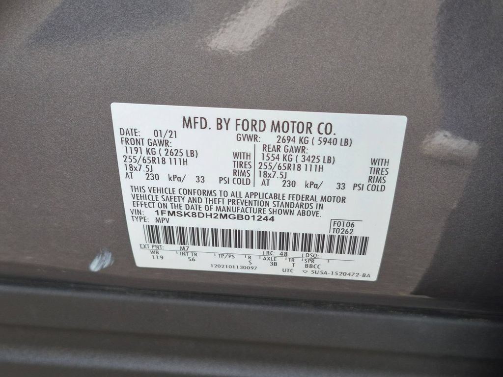Used 2021 Ford Explorer XLT w/ Equipment Group 202A AWD/4WD image 35