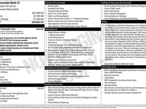 New 2027 Chevrolet Bolt LT w/ Comfort Package FWD image 28