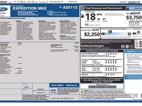 Used 2020 Ford Expedition Max Limited w/ Equipment Group 303A image 31