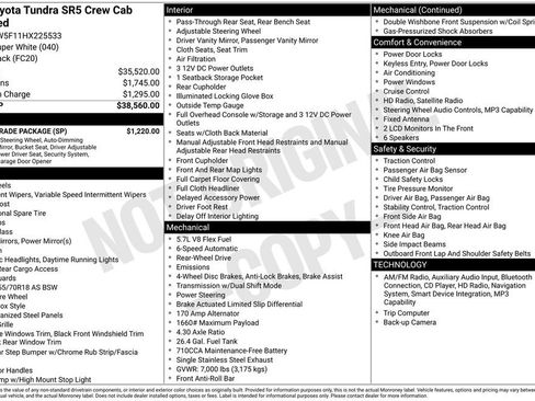 Used 2017 Toyota Tundra SR5 w/ SR5 Upgrade Package RWD image 37