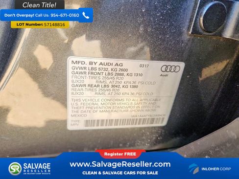 Used 2018 Audi SQ5 Premium Plus w/ Navigation Package AWD/4WD image 16