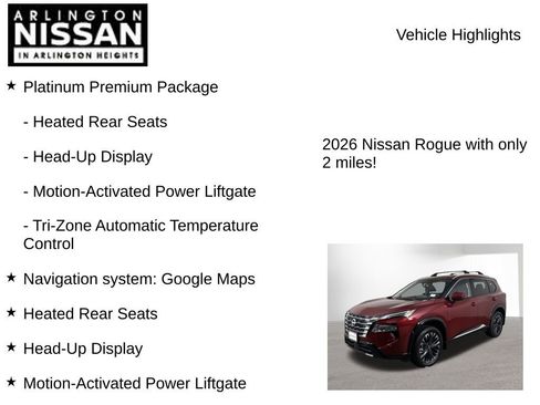 New 2026 Nissan Rogue Platinum w/ Platinum Premium Package image 8