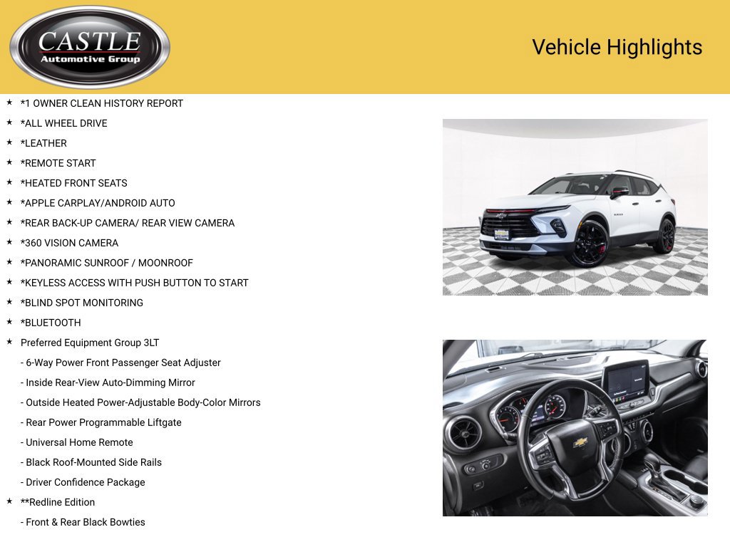 Used 2024 Chevrolet Blazer LT w/ Sound & Technology Package AWD/4WD image 3
