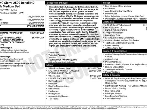 Used 2021 GMC Sierra 2500 Denali w/ Denali Ultimate Package AWD/4WD image 5