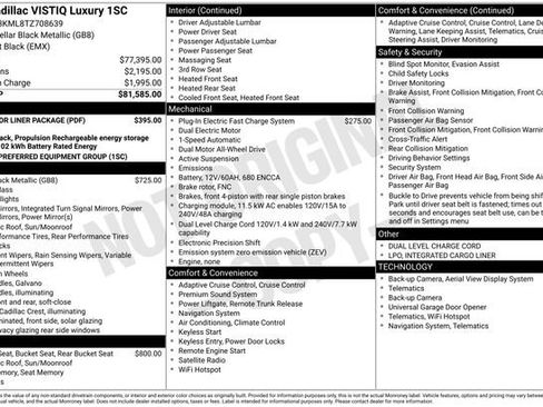 New 2026 Cadillac Vistiq Luxury w/ LPO, Floor Liner Package AWD/4WD image 4