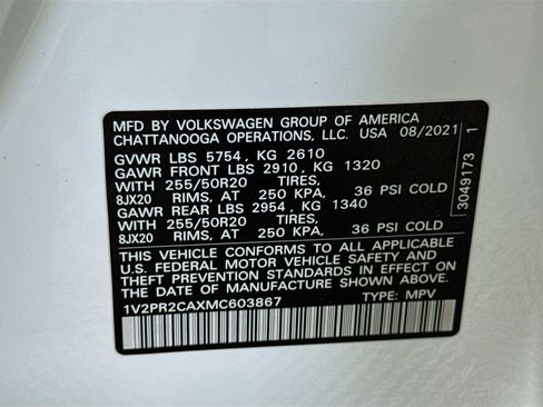 Used 2021 Volkswagen Atlas SE FWD image 39