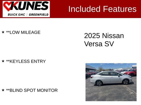 Used 2025 Nissan Versa SV FWD image 3