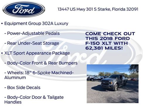 Used 2018 Ford F150 XLT w/ Equipment Group 302A Luxury image 25