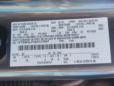 New 2025 Ford F150 XLT w/ Equipment Group 302A MID image 11