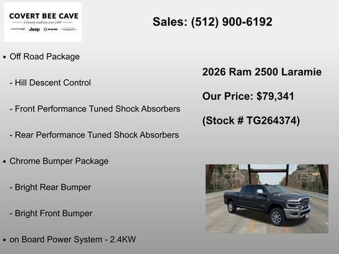 New 2026 RAM 2500 Laramie w/ Towing Technology Group AWD/4WD image 36
