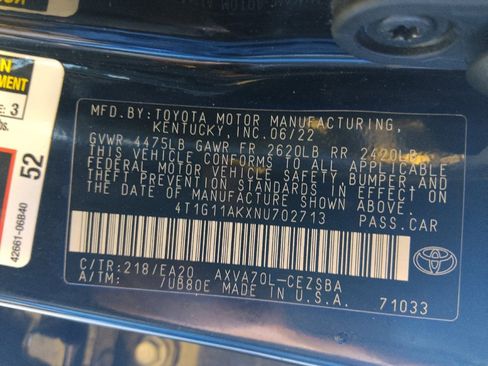 Used 2022 Toyota Camry SE FWD image 33