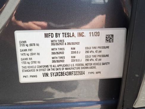 Used 2021 Tesla Model X Performance image 38