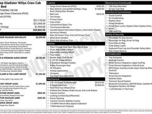 Used 2022 Jeep Gladiator Mojave AWD/4WD image 3