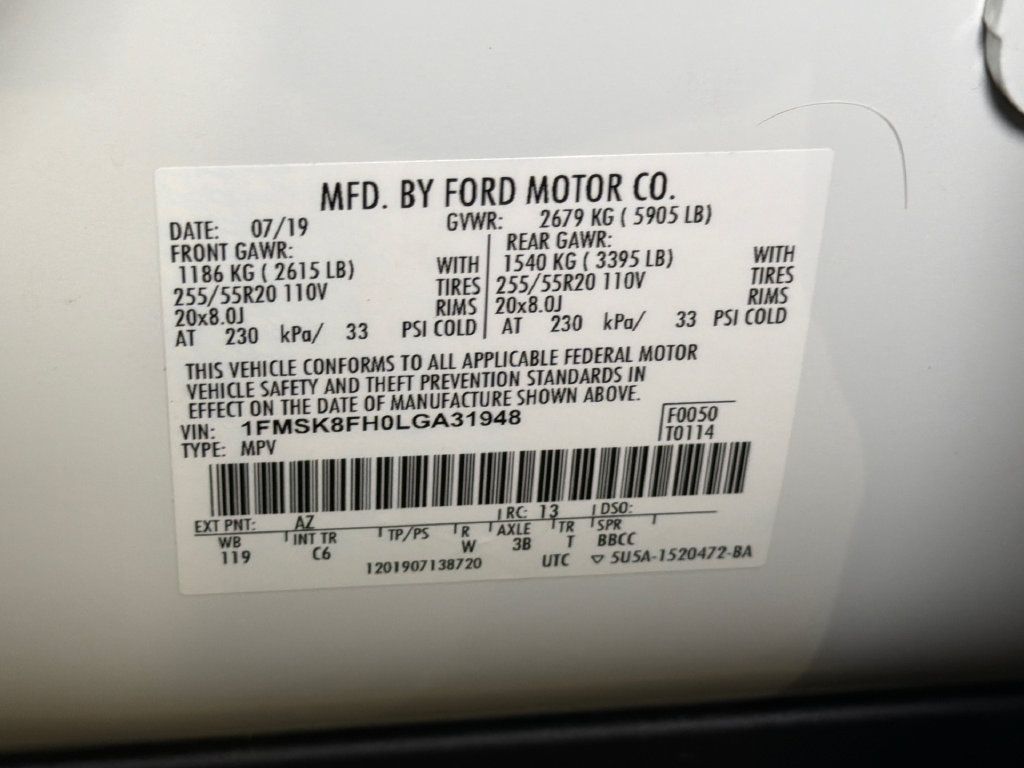 Used 2020 Ford Explorer Limited AWD/4WD image 39