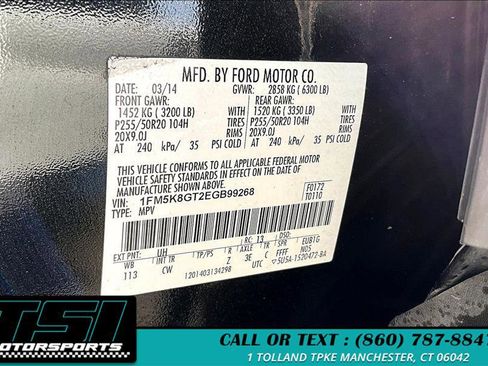 Used 2014 Ford Explorer Sport w/ Equipment Group 401A image 33