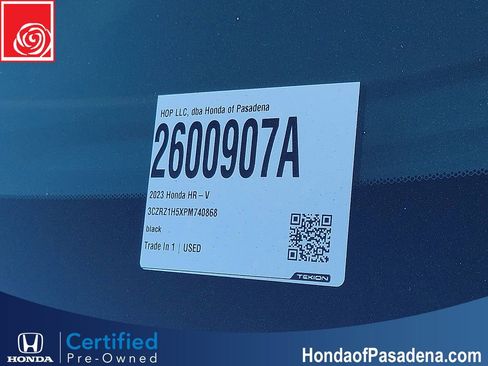 Certified 2023 Honda HR-V Sport image 33