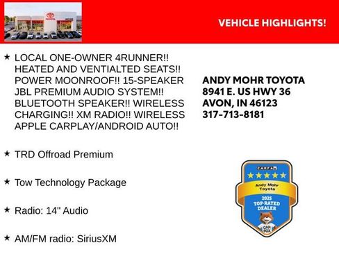 Used 2026 Toyota 4Runner TRD Off-Road Premium w/ Tow Technology Package AWD/4WD image 2