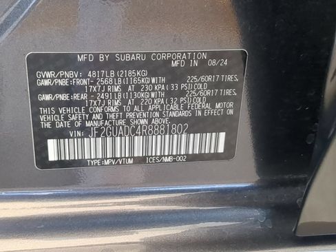 Certified 2024 Subaru Crosstrek 2.0i Premium AWD/4WD image 30