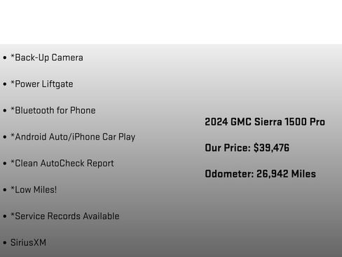 Used 2024 GMC Sierra 1500 Pro w/ Graphite Edition AWD/4WD image 36