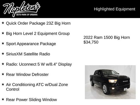 Used 2022 RAM 1500 Big Horn image 15