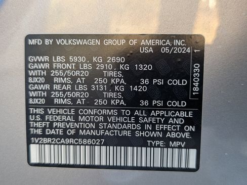 Used 2024 Volkswagen Atlas SEL image 44