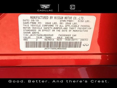 Used 2020 INFINITI Q50 Red Sport 400 AWD/4WD image 30