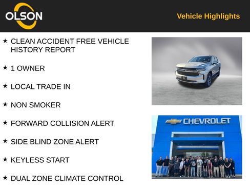 Used 2023 Chevrolet Tahoe LS w/ Driver Alert Package image 2