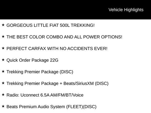 Used 2014 FIAT 500L Trekking w/ Popular Equipment Group image 5