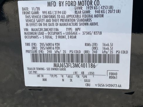 Used 2021 Ford EcoSport S AWD/4WD image 28