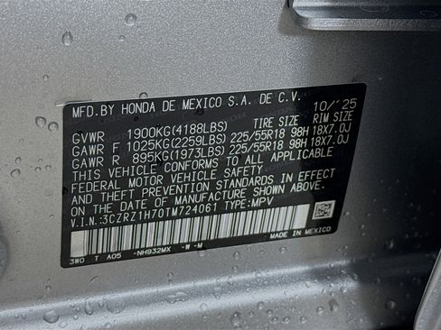 New 2026 Honda HR-V EX-L image 38