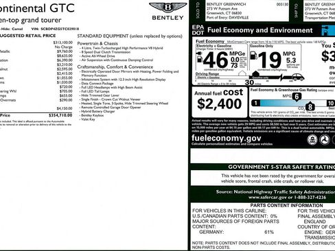 New 2026 Bentley Continental GTC AWD/4WD image 32