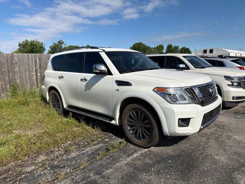 Used 2019 Nissan Armada Platinum w/ Captain's Chairs Package AWD/4WD image 3
