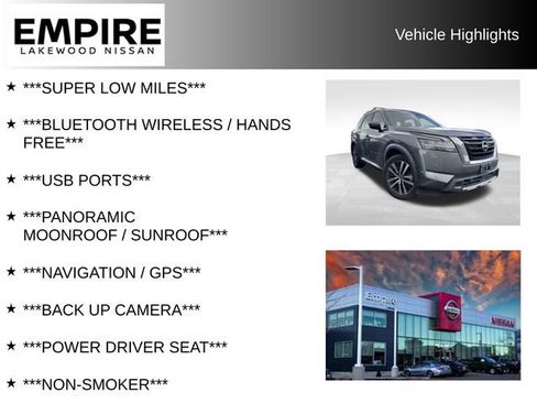 Used 2023 Nissan Pathfinder Platinum AWD/4WD image 2