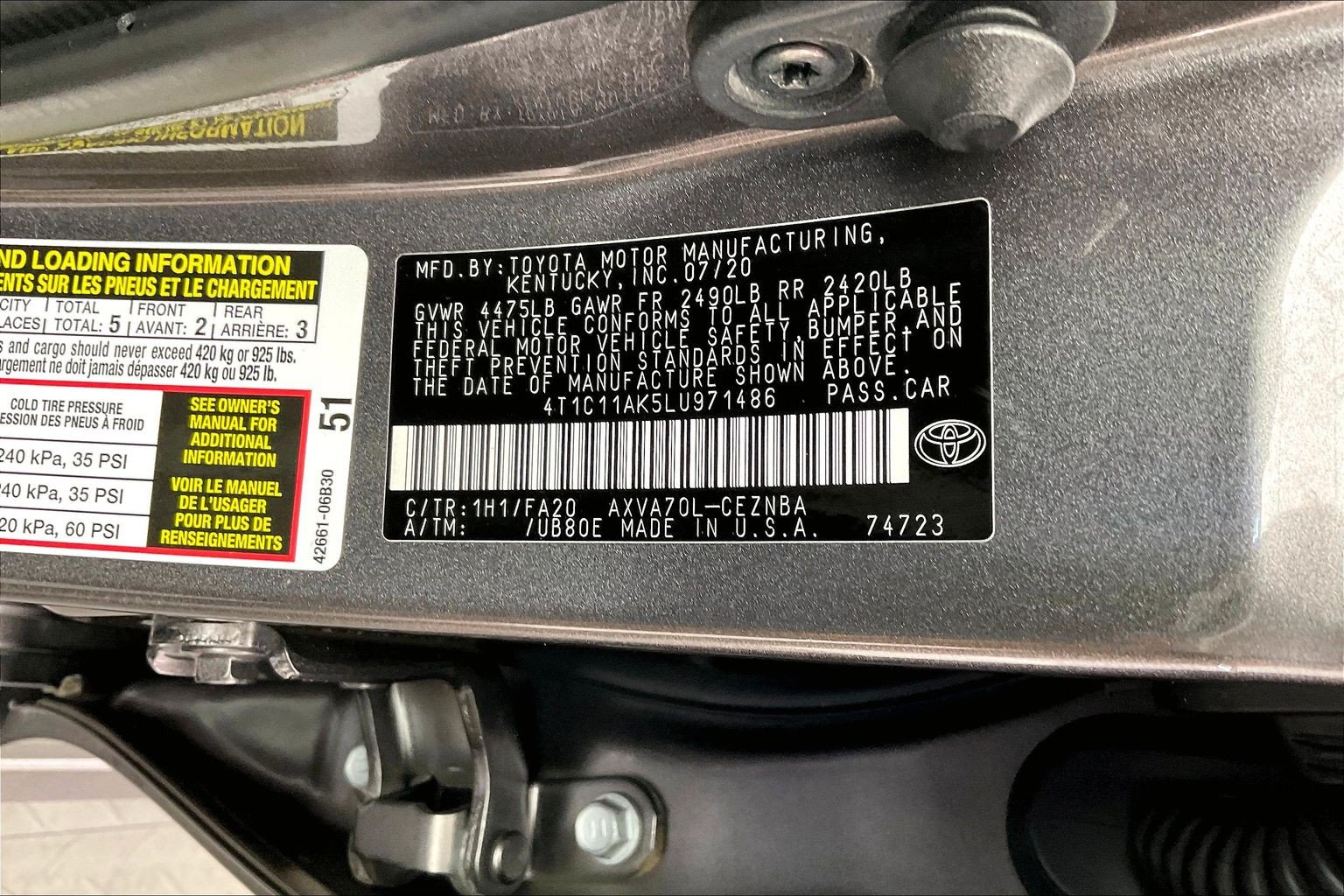 Used 2020 Toyota Camry LE FWD image 34
