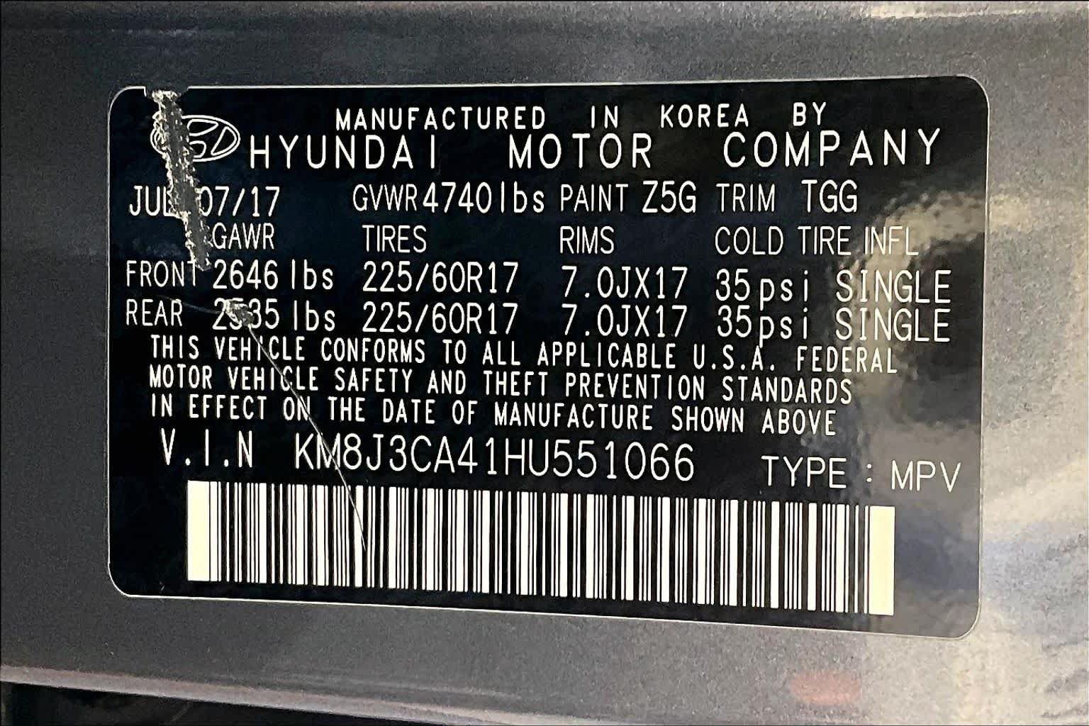 Used 2017 Hyundai Tucson SE w/ SE Popular Package 02 AWD/4WD image 33