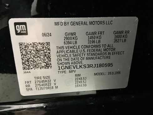 Used 2024 Chevrolet Traverse RS w/ LPO, Floor Liner Package image 32