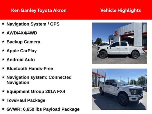 Used 2024 Ford F150 STX w/ Equipment Group 201A FX4 AWD/4WD image 2