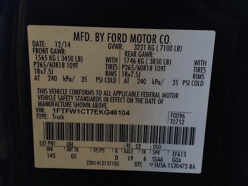 Used 2014 Ford F150 XLT w/ Equipment Group 302A Luxury image 33