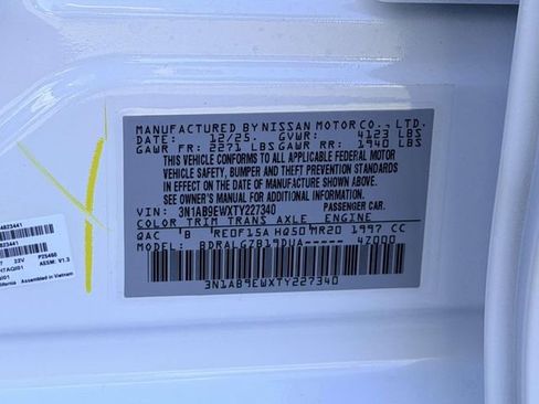 New 2026 Nissan Sentra SL w/ Floor Mat Package FWD image 25