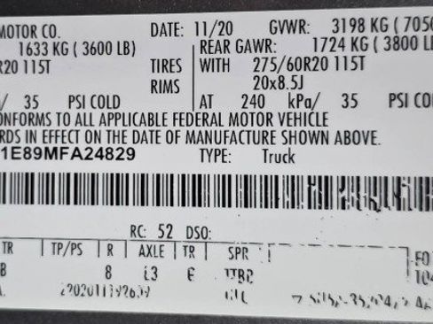 Used 2021 Ford F150 Platinum w/ Equipment Group 701A High AWD/4WD image 49