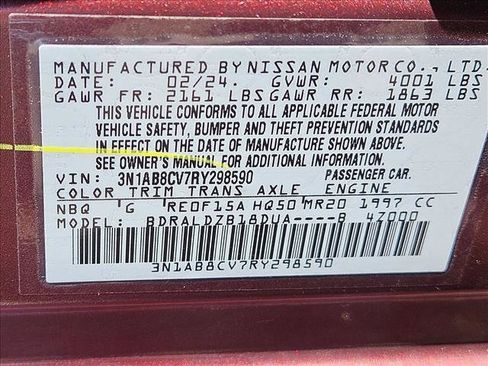 Used 2024 Nissan Sentra SV FWD image 26